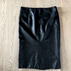 Zara leather pencil skirt